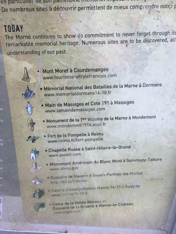 Information on the region at the Memorial of Dormans